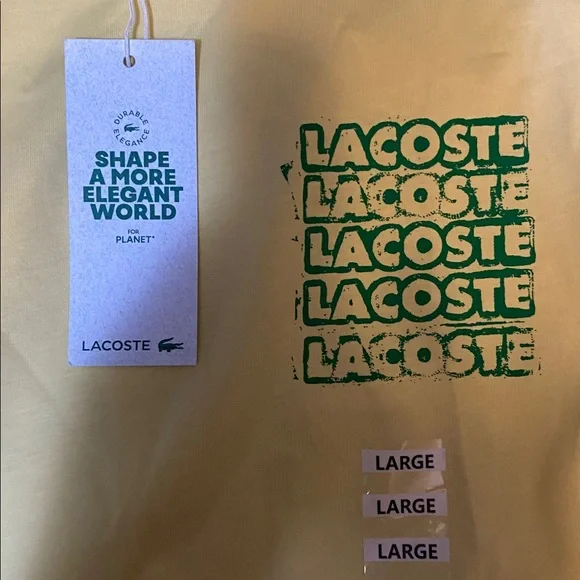 Lacoste Lemon Tee with Logo Print - Picture 5 of 12